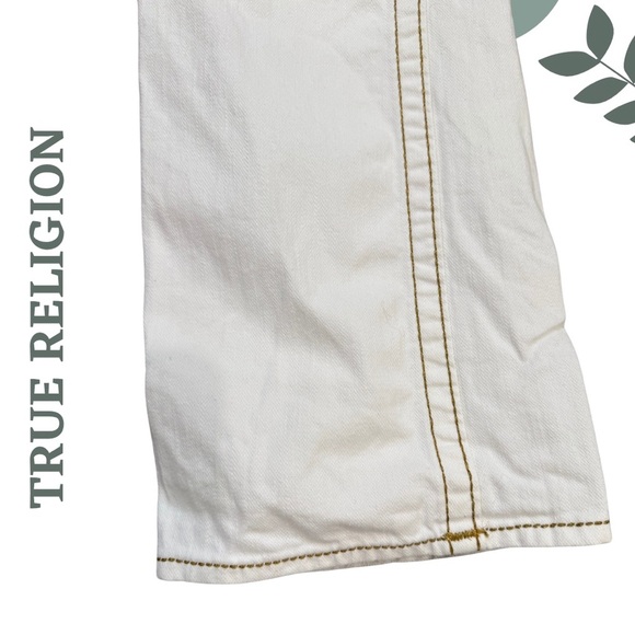 True Religion Wimen’s Off White Bootcut Jeans – Size 30 – Made in USA - Picture 5 of 12